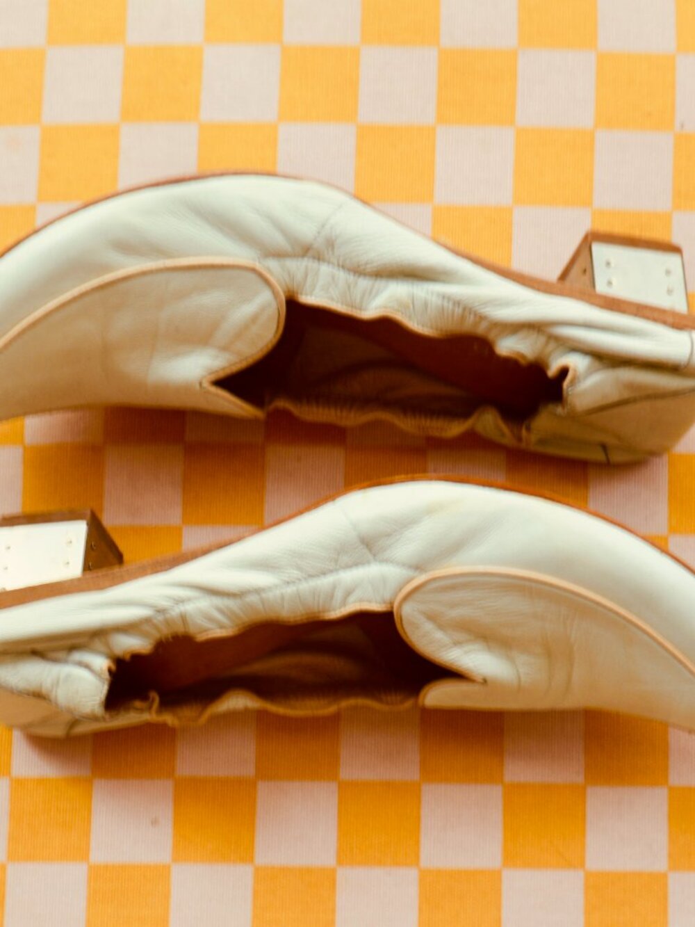 ✨ Rare Italian Leather "Trans - Parents" Heart Vamp Mules – Size 38 - Picture 2 of 13